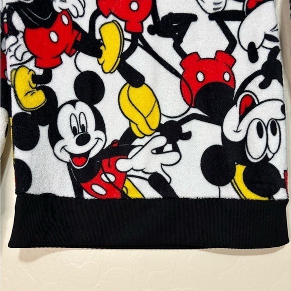 Disney Mickey Mouse Graphic Long Sleeve Crew Neck Plush Soft Sweatshirt Size M - Picture 8 of 11